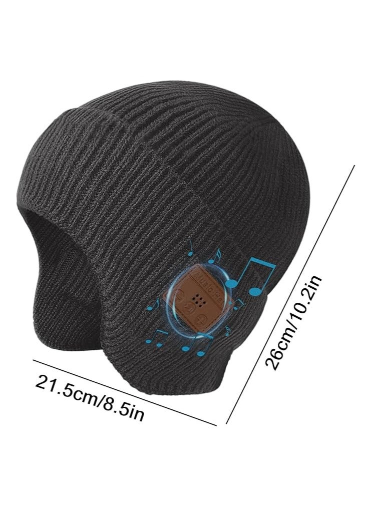general Music Beanie, Blue Tooth Music Hat Knit Beanie Hat Acrylic Winter Hats for Women Men Soft Warm Unisex Beanie Wireless Headphone for Outdoor Sports  - Image 3