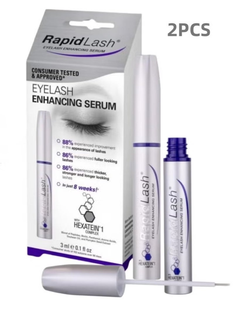 RapidLash Eyelash Enhancing Serum for Longer, Thicker Lashes, 3ml (2 Pieces) - Image 1