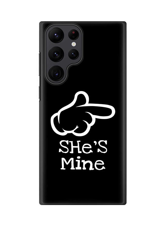 Stylizedd Case for Samsung Galaxy S22 Ultra 5G Snap Case Slim Snap Classic Series Shield Matte Finish Print - She's mine