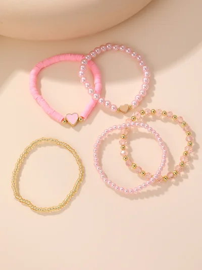 Take Two Take Two Set of 5 - Beaded Bracelet