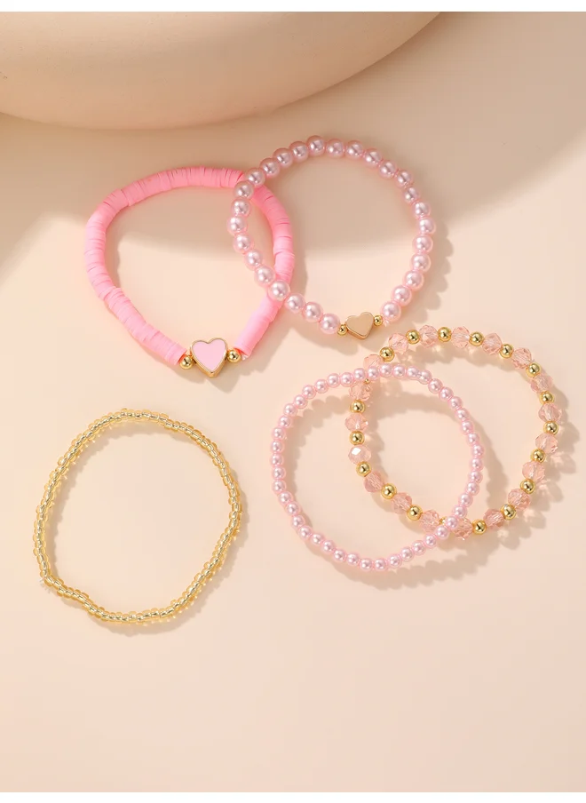 Take Two Take Two Set of 5 - Beaded Bracelet