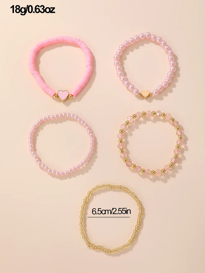 Take Two Take Two Set of 5 - Beaded Bracelet