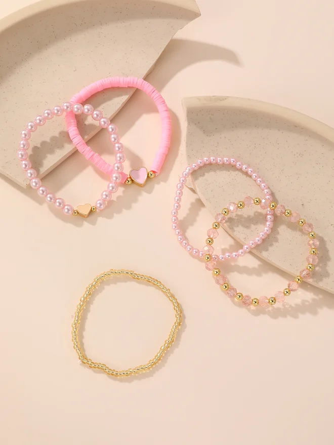 Take Two Take Two Set of 5 - Beaded Bracelet