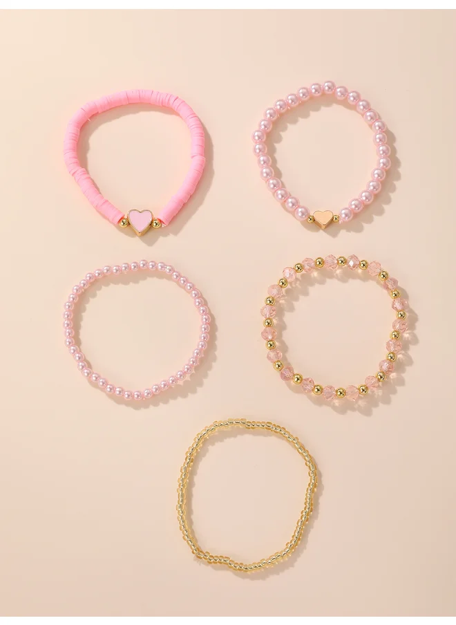 Take Two Take Two Set of 5 - Beaded Bracelet