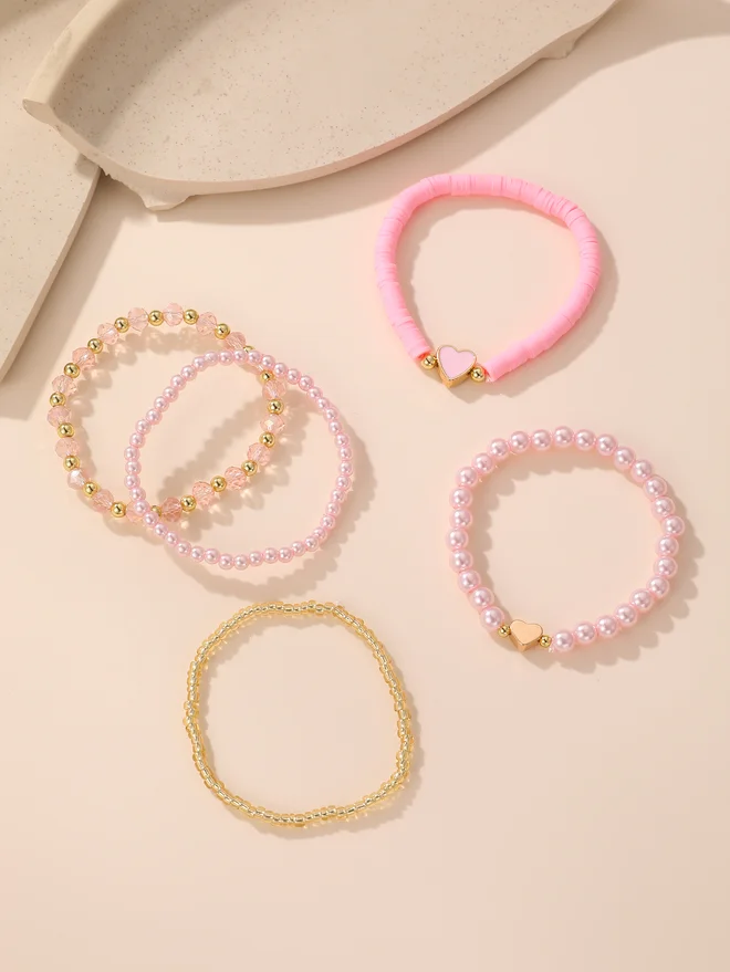 Take Two Take Two Set of 5 - Beaded Bracelet