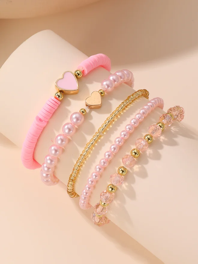 Take Two Take Two Set of 5 - Beaded Bracelet