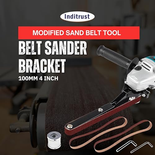 Inditrust Belt Sander Bracket Attachment Modified Sand Belt tool set for 100mm 4 Inch (100mm) Angle Grinder (Angle Grinder is NOT INCLUDED in the Package) - Image 3