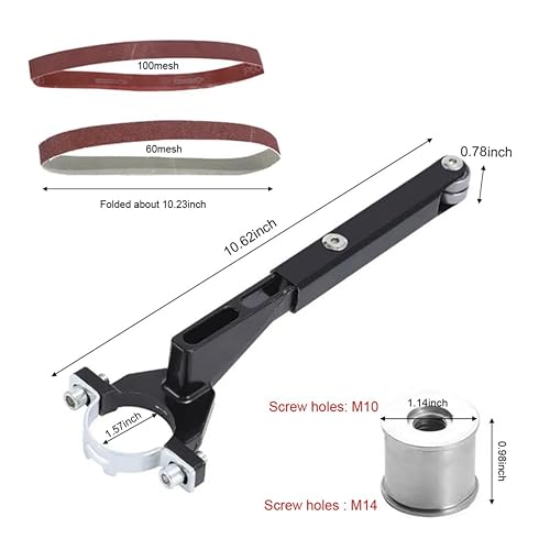 Inditrust Belt Sander Bracket Attachment Modified Sand Belt tool set for 100mm 4 Inch (100mm) Angle Grinder (Angle Grinder is NOT INCLUDED in the Package) - Image 2