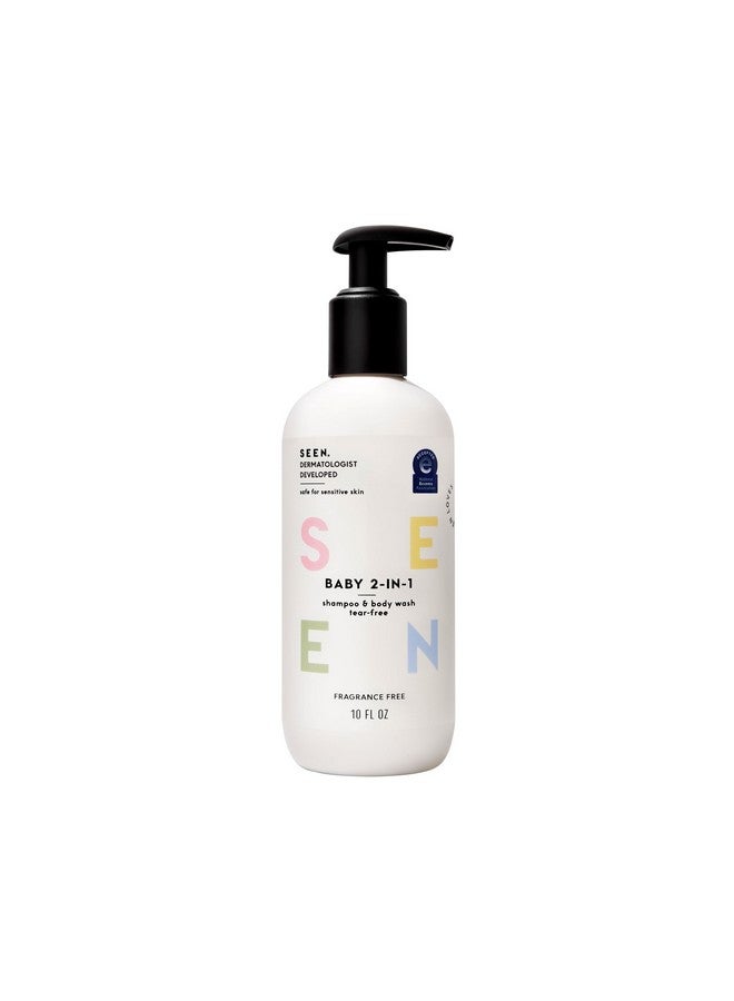 SEEN Baby 2-in-1 Shampoo & Body Wash - Fragrance-Free, Tear-Free & Non-Irritating - Dermatologist-Developed Gentle Cleanser for Sensitive & Eczema-Prone Skin - Image 1