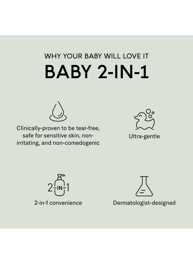 SEEN Baby 2-in-1 Shampoo & Body Wash - Fragrance-Free, Tear-Free & Non-Irritating - Dermatologist-Developed Gentle Cleanser for Sensitive & Eczema-Prone Skin - Image 2