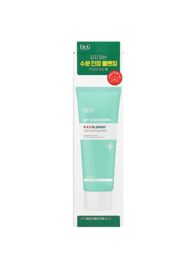دكتور جي Dr. G, pH Cleansing R.E.D Blemish Clear Soothing Foam - Image 2