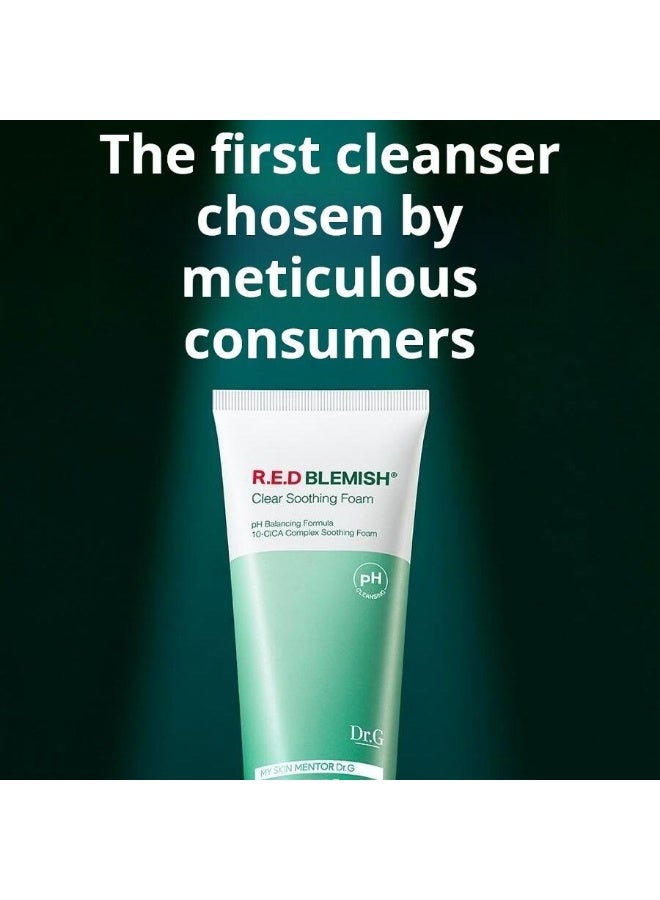 دكتور جي Dr. G, pH Cleansing R.E.D Blemish Clear Soothing Foam - Image 3