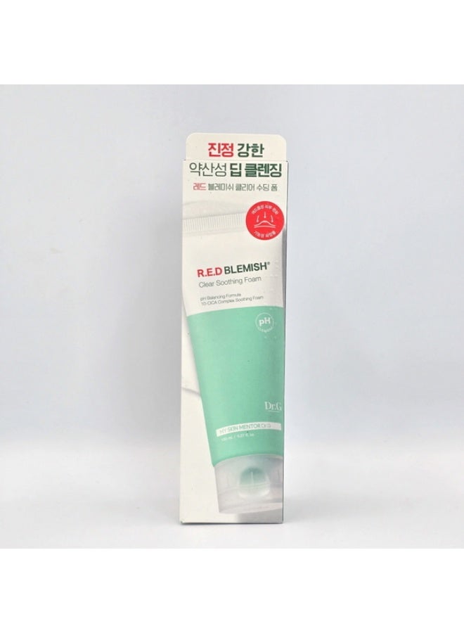دكتور جي Dr. G, pH Cleansing R.E.D Blemish Clear Soothing Foam - Image 4