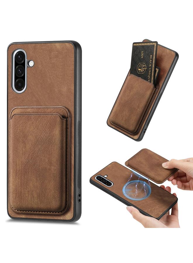 S-TOP Case For Samsung Galaxy A36 Retro Leather Card Bag Magnetic Phone Case - Image 1