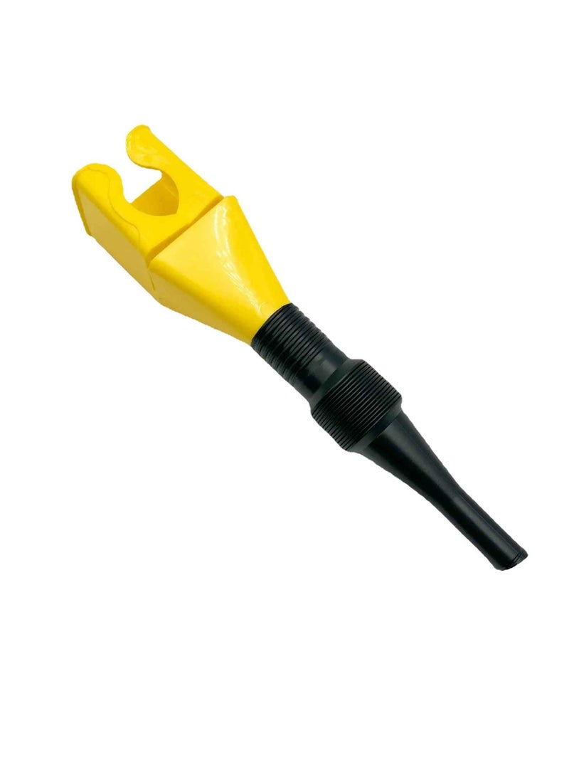 Generic Refueling Funnel, Gasoline Engine Plastic Oil Funnel Filter, Flexible Draining Tool Snap Funnel, All Purpose Automotive Funnel For Cars And Motorcycles, (1pc, Yellow)  - Image 1