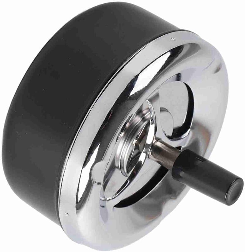 Large Metal Push Down Ashtray For Indoor And Outdoor Smoking - Image 4