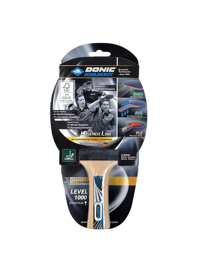 Donic Schildkrot Donic Schildkrot Legends 1000 FSC Table Tennis Bat  - Image 1
