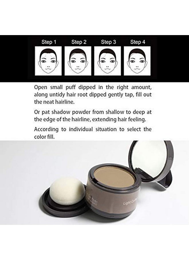 gowwim gowwim Hairline Powder (Light Blonde) Hair Dye, Instantly Color Shadow Cover for Gray Roots, Touch-Up for Thin Hair 4g  - Image 4