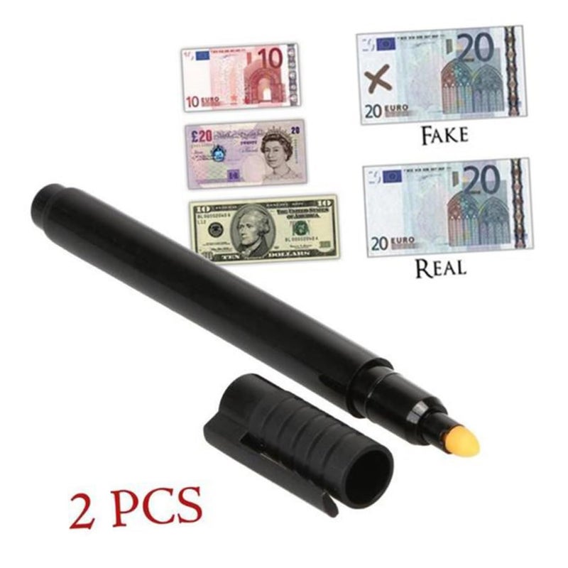 4 Pack Black Money Detector Pens UV Counterfeit Bill Checker - Image 4