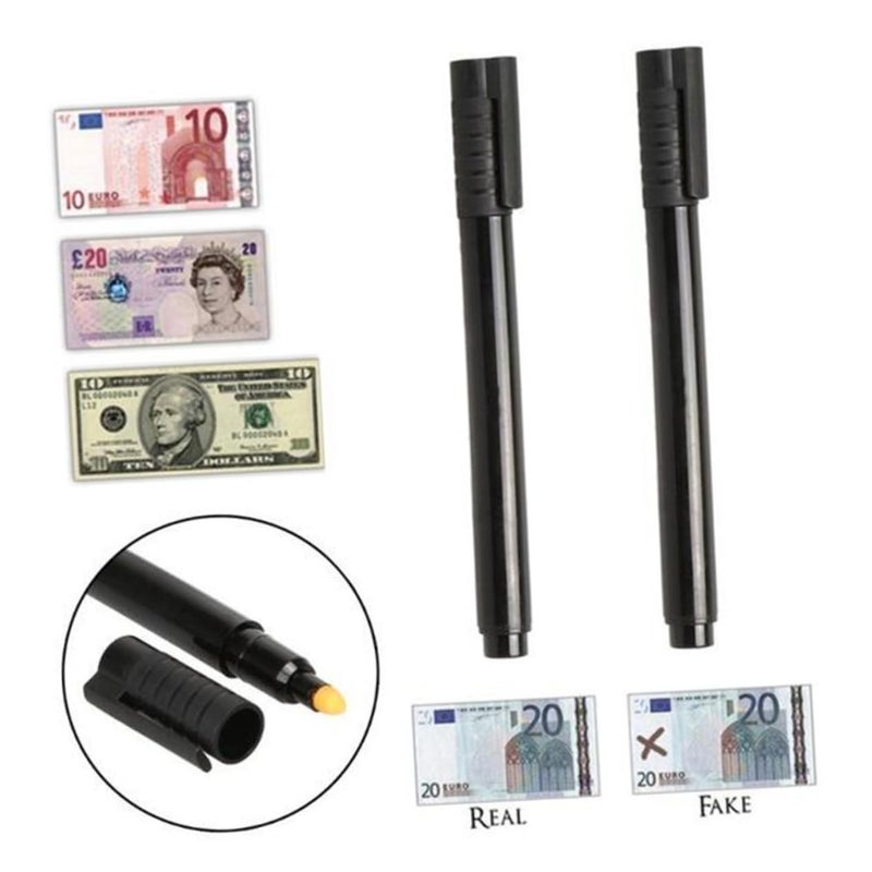 4 Pack Black Money Detector Pens UV Counterfeit Bill Checker - Image 5