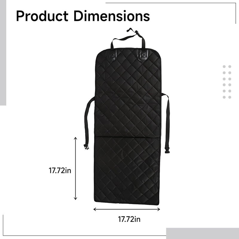 Car Seat Cover for Dogs, Front Seat Cover - Waterproof, Black, Suitable for Small Medium Dogs - Image 3