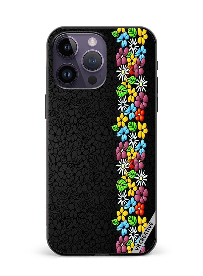 Protective Case Cover For Apple iPhone 16 Pro Max Flower Design Multicolour