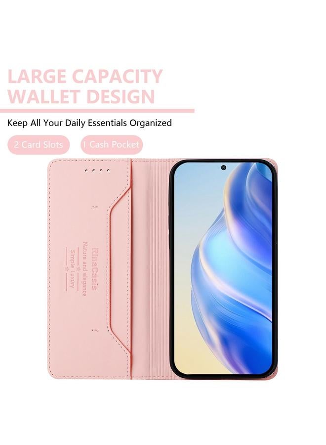 S-TOP Case For Realme C25 / C15 / C12 / C25s RC01 Dual-Folded Magnetic Suction RFID Leather Phone Case - Image 3