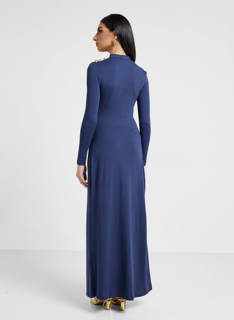 خزانة فستان ماكسي بأكمام طويلة - Image 2