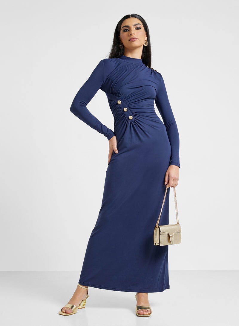 خزانة فستان ماكسي بأكمام طويلة - Image 4