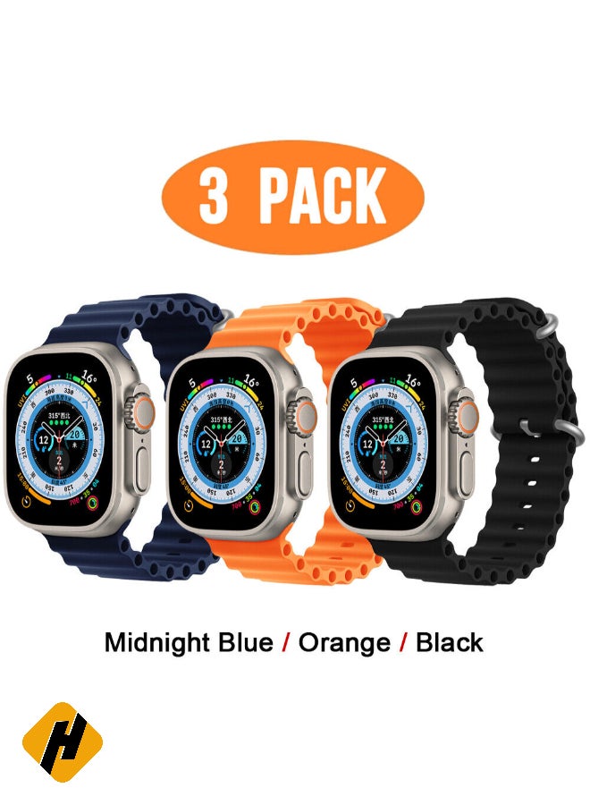 HuHa Apple Watch Band Strap For Apple Watch Ultra 2/Ultra 49mm, Series 10 46mm, 9/8/7 45mm, SE2/SE/6/5/4 44mm, 3/2/1 42mm 