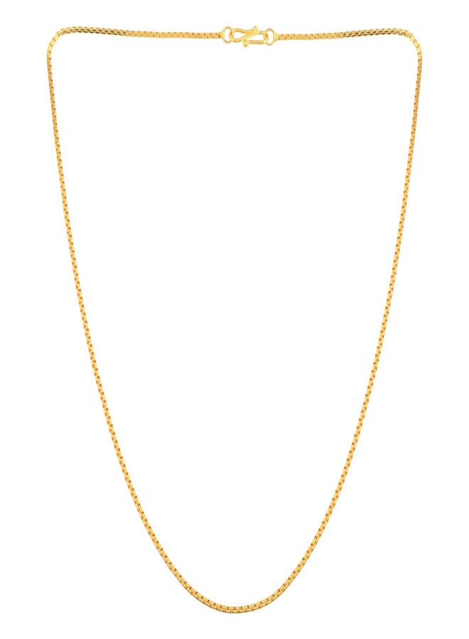 Superstore18 Brass Goldplated Stylish Necklace Chain Men Women (20 Inches) (SST1403CNSV) - Image 3