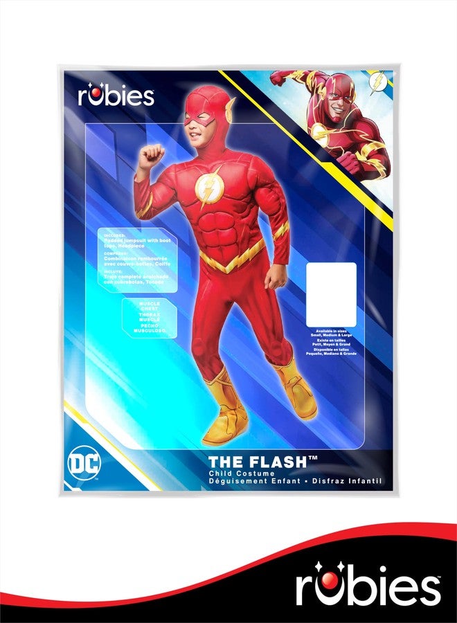 Rubies DC Comics Superheroes: The Flash Costume for Kids, Boy's Small - Image 4
