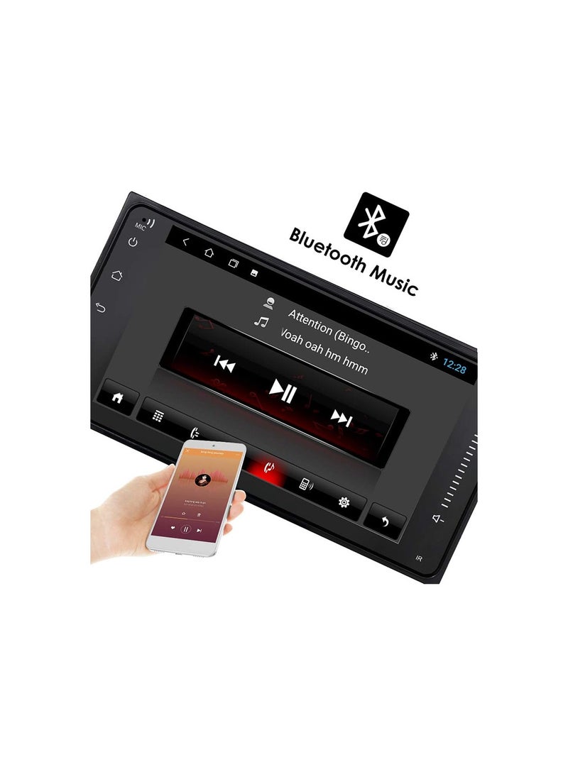 مستر سمارت جهاز ستيريو سيارة MB-412 بنظام أندرويد مع بلوتوث، شاشة لمس 7 بوصة، راديو سيارة مزدوج DIN، مكالمات بدون استخدام اليدين، بث موسيقى، نظام ملاحة GPS، منفذ USB، منفذ AUX - Image 3