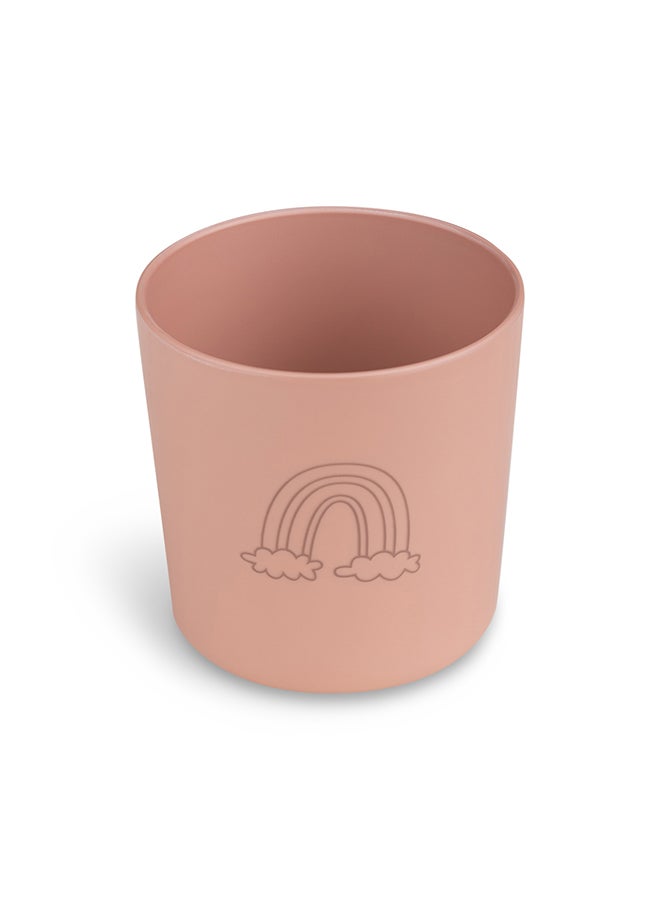 سترون طقم أطباق غير قابل للكسر، عضوي 100%، قابل لإعادة الاستخدام، قابل للتحلل، صديق للبيئة - يونيكورن بلش بينك - Image 2