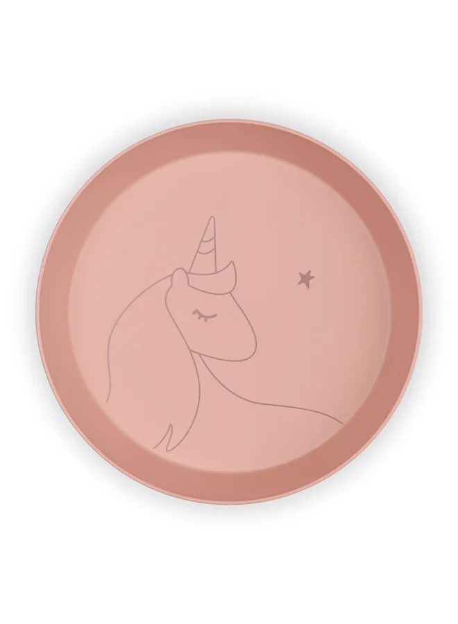 Citron Unbreakable Tableware Set, 100% Organic, Reusable, Biodegradable, Environment Friendly, And Unbreakable - Unicorn Blush Pink