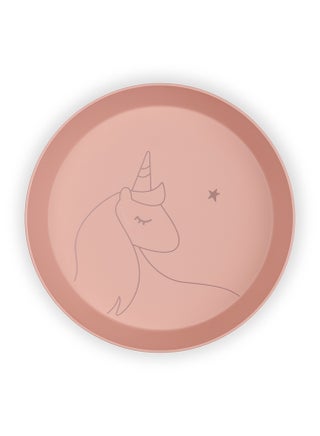 طقم أطباق غير قابل للكسر، عضوي 100%، قابل لإعادة الاستخدام، قابل للتحلل، صديق للبيئة - يونيكورن بلش بينك - view 5