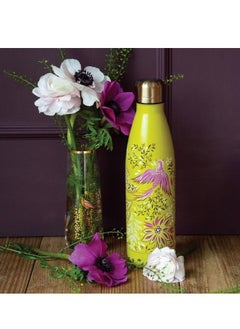 Sara Miller Garden Lime Bird of Paradise Stainless Steel Water Bottle  - Image 2