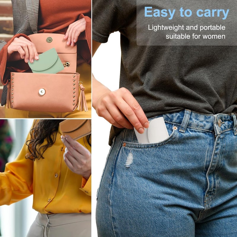 KASTWAVE Pu Leather Business Card Case, Business Name Card Holder Wallet With Magnetic Shut Pocket Holder For Women Credit Id Card, Brown - Image 2