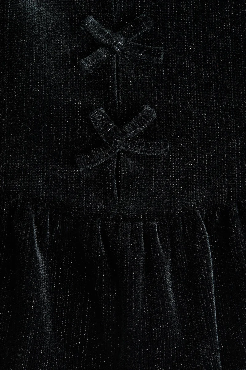 H&M Velour peplum top