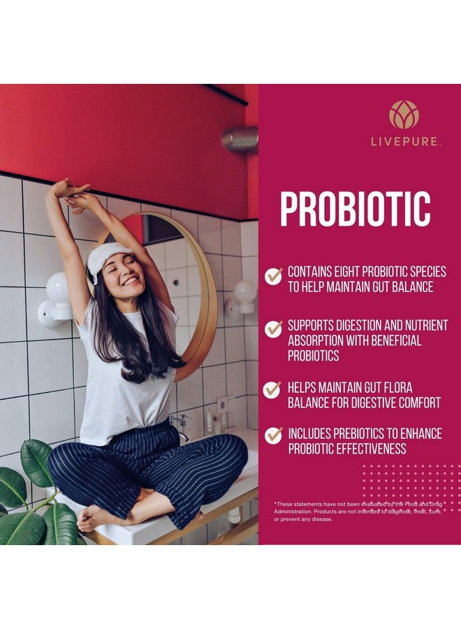 PURE Probiotic Controlled-Release Technology | 60 Vegan Capsules | Dietary Supplement for Immune & Digestive Support | Ideal for Men, Women & Kids | Promotes Nutrient Absorption - Image 3