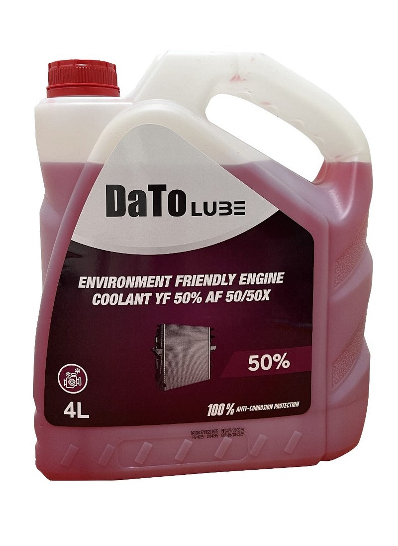 DATO - Engine Coolant Environment Friendly YF 50% 4L (4 Bottle =16L) - Image 1