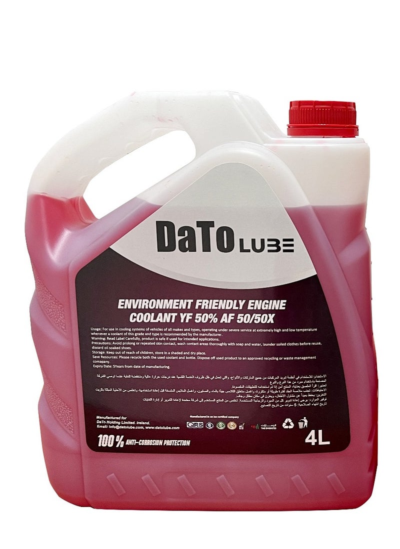 DATO - Engine Coolant Environment Friendly YF 50% 4L (4 Bottle =16L) - Image 1