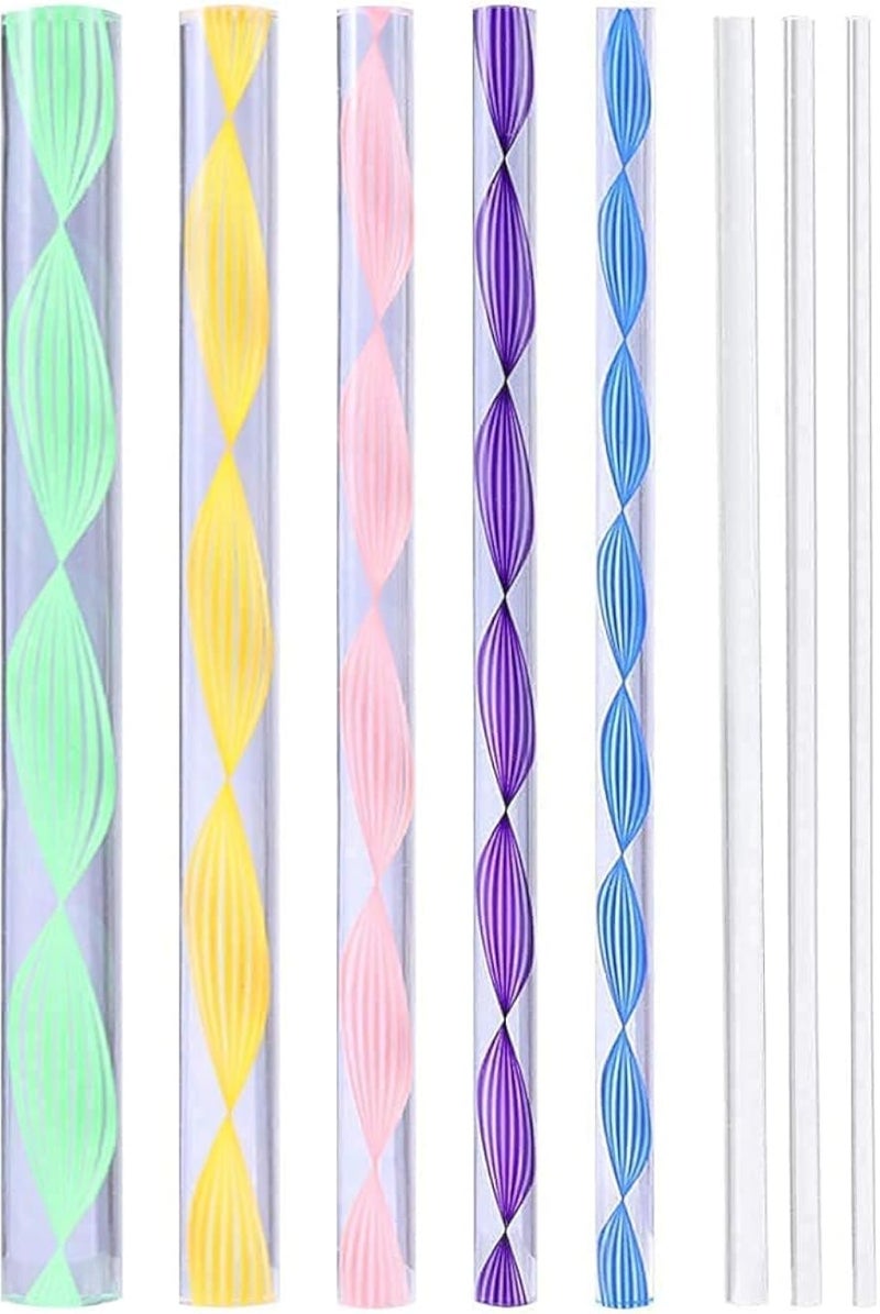 Maped ANMOL ART & FRAMES 8pcs Dotting Rods Acrylic Twist Sticks Wax Pencil Manicure Nail Art Tool