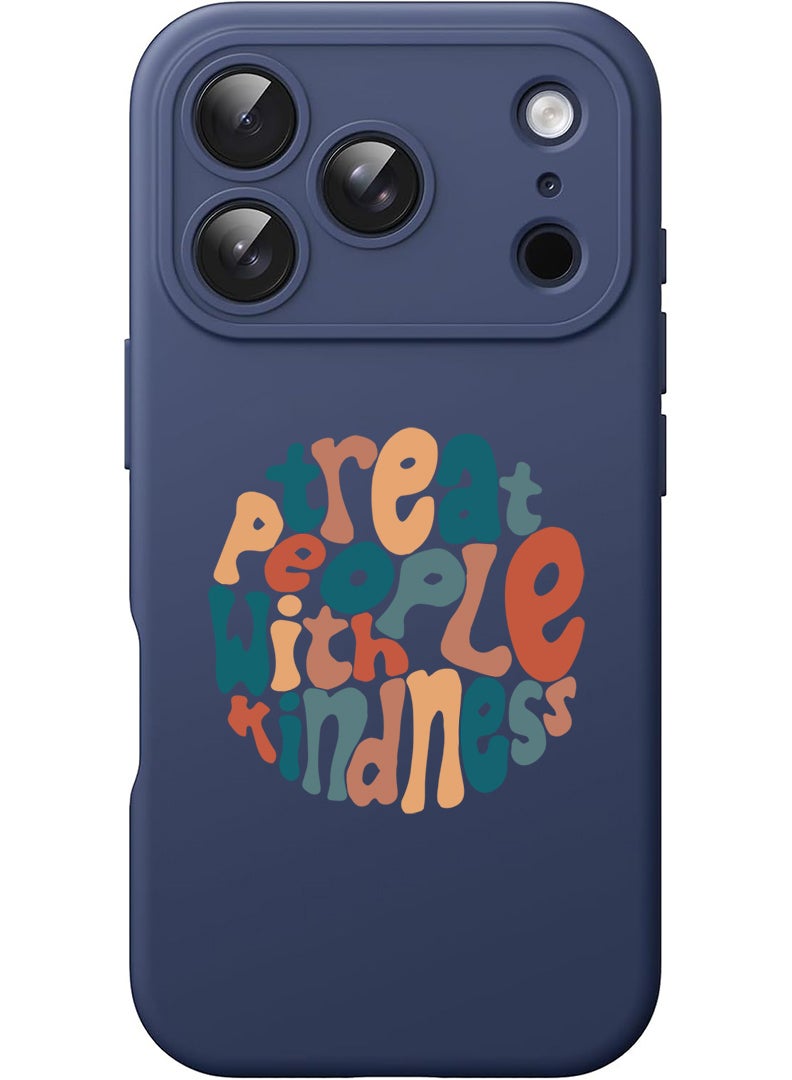 Theodor Protective Slim Fit Case Liquid Silicone Cover with Full Body Protection Anti-Scratch Shockproof Case For Apple iPhone 17 Pro Max (Blue) TPWK-01 - Image 1