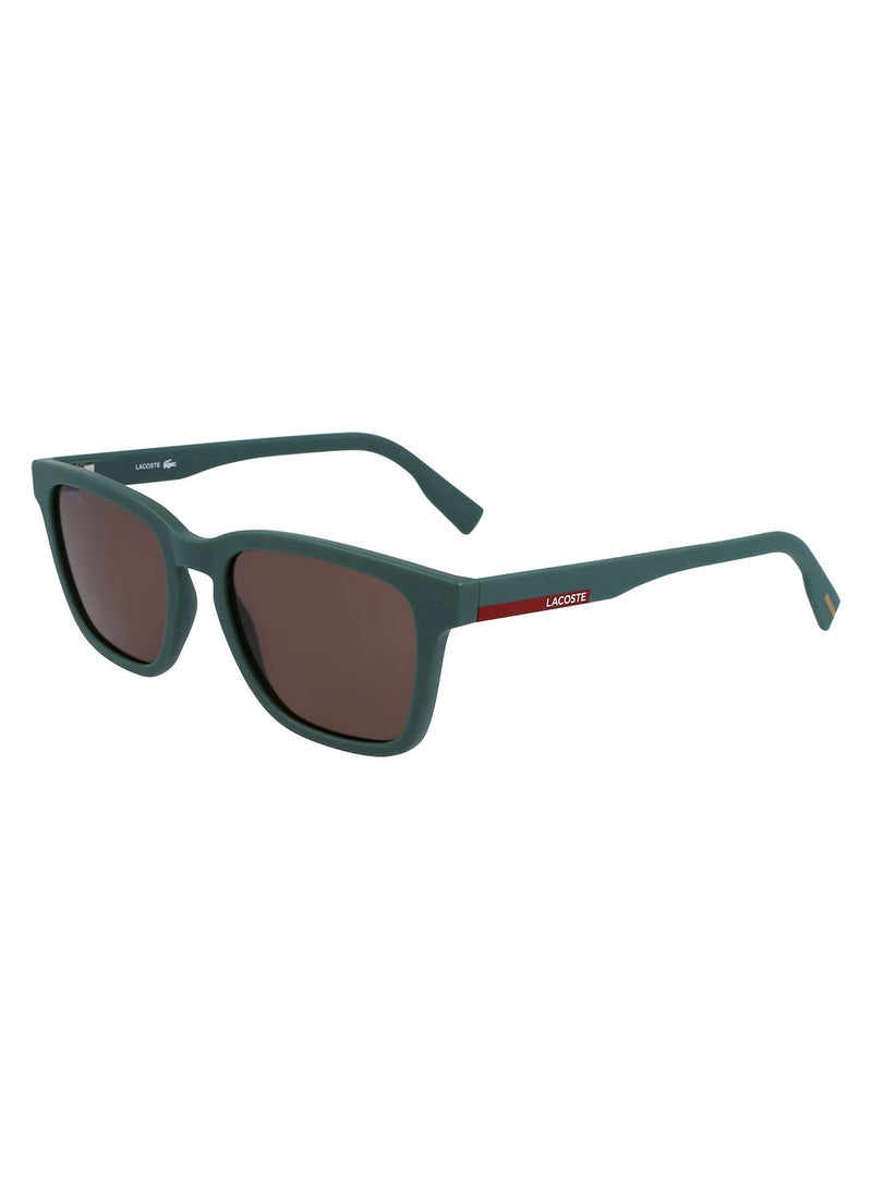 LACOSTE Full Rim Bio Injected Rectangle Lacoste Suns L987S 5319 (301) Matte Green - Image 1