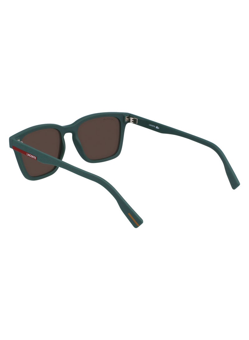 LACOSTE Full Rim Bio Injected Rectangle Lacoste Suns L987S 5319 (301) Matte Green - Image 3