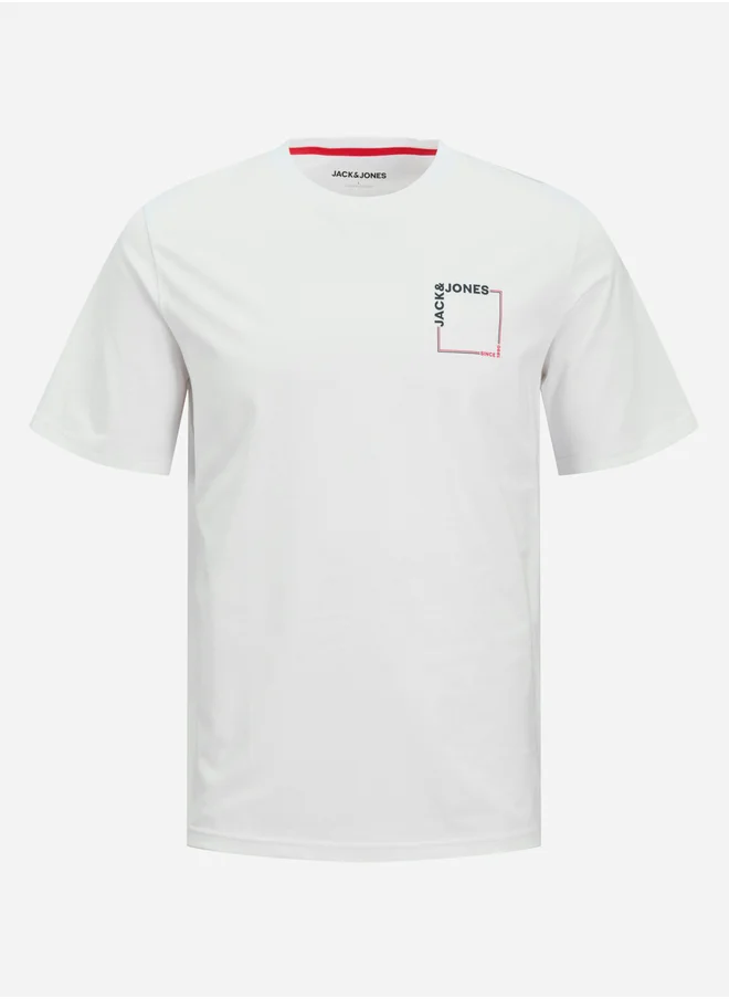 JACK & JONES Slogan Print Crew Neck T-Shirt