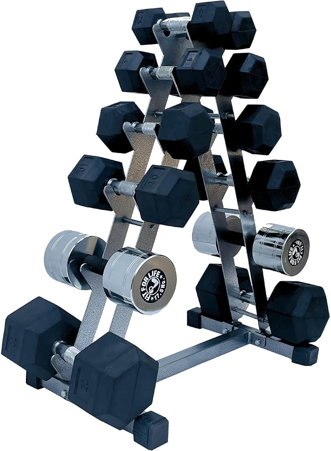 Protoner dumbbell rack for 6 pairs for home gym fitness - Image 1
