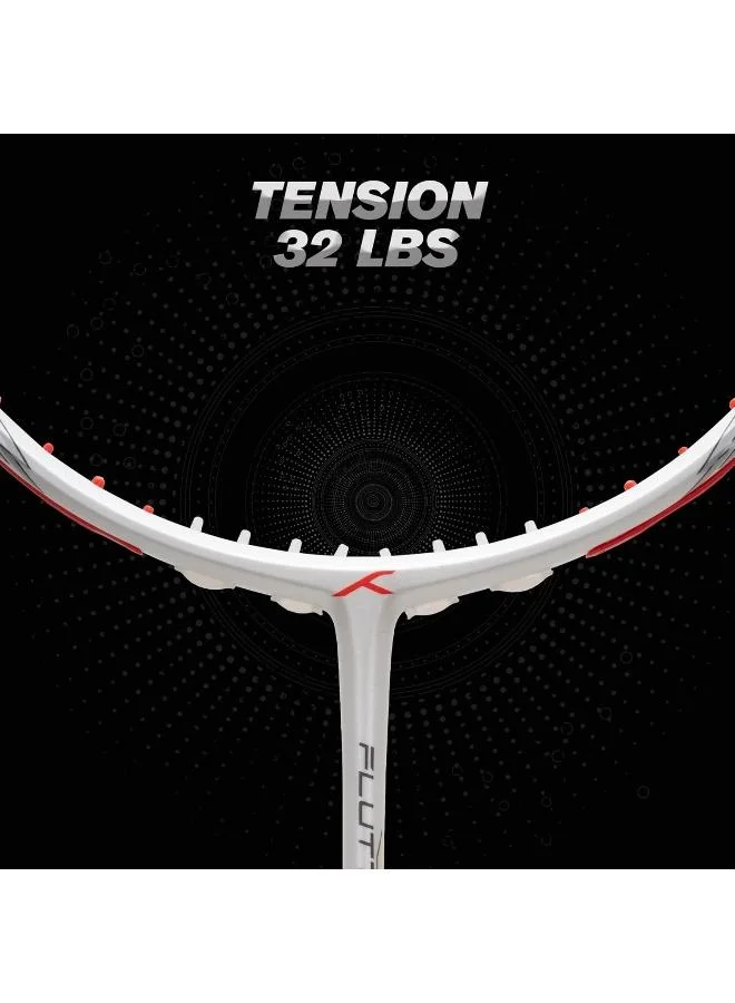 هندرد مضرب تنس الريشة من ألياف الكربون فلتر إس كنترول غير مشدود مع غطاء كامل للاعبين المتوسطين