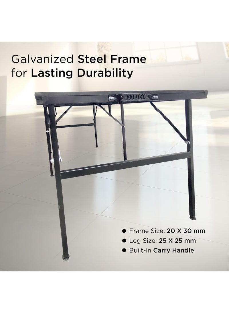 Sparnod Fitness طاولة تنس الطاولة STT-MINI – مجموعة بونغ بونغ قابلة للطي للاعبين 2 للأطفال 6+ للاستخدام الداخلي والخارجي، سطح MDF متين وإطار معدني مدمج، محمول، سهل التجميع - Image 5